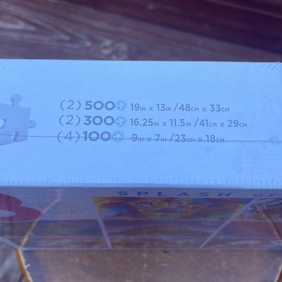 Splash of Color 8 Puzzle Box Sealed in Package- 100 to 500 Pieces - Picture 3 of 5